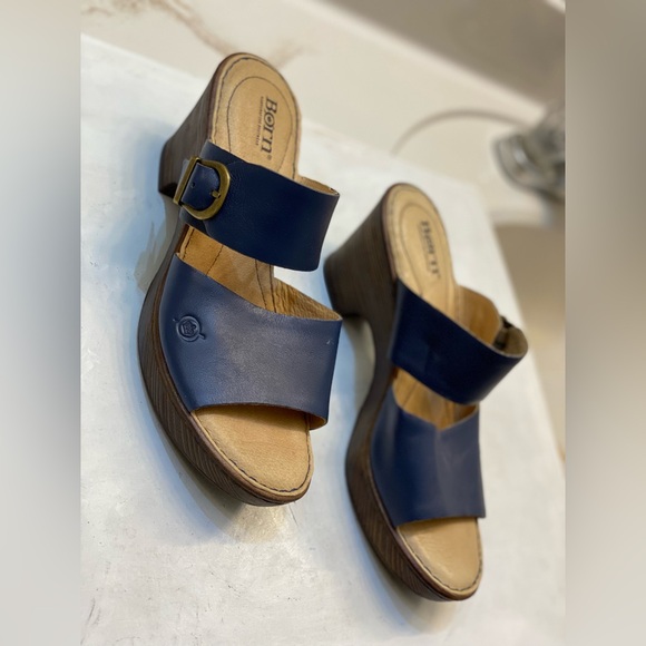 Born Carrabelle women’s wedge sandals size 9M excellent perfect bottom clean - Picture 1 of 8